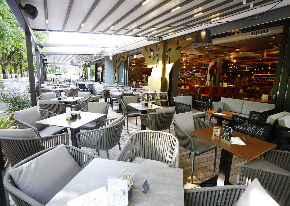 c Die Allee Die Allee Wien Prater Restaurant Schanigarten Aussenansicht