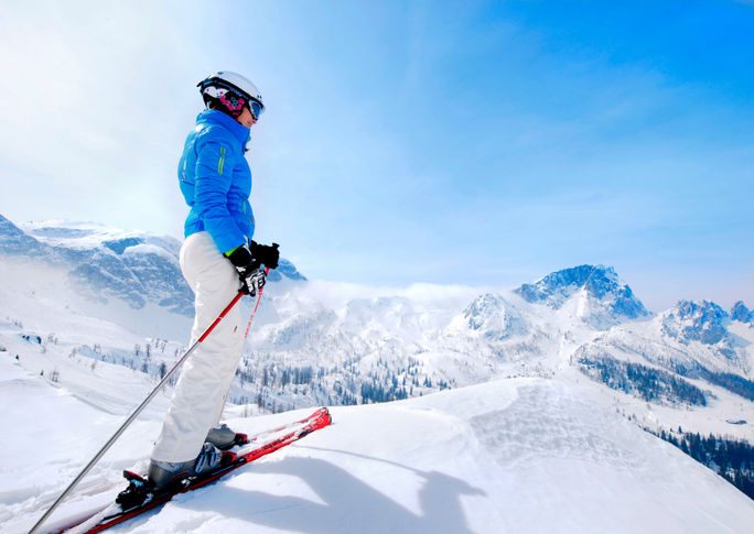 Kleine Skigebiete in Kärnten Winter Berge Skifahren